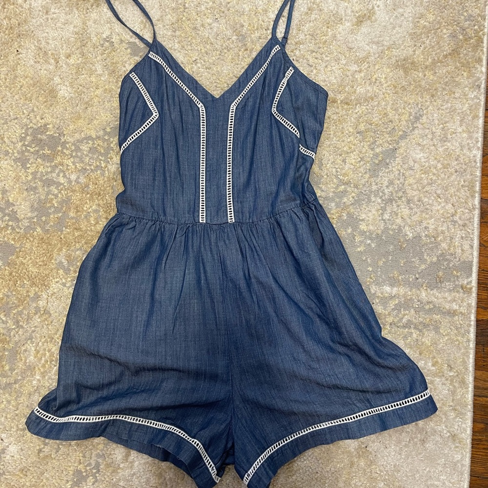 Denim romper